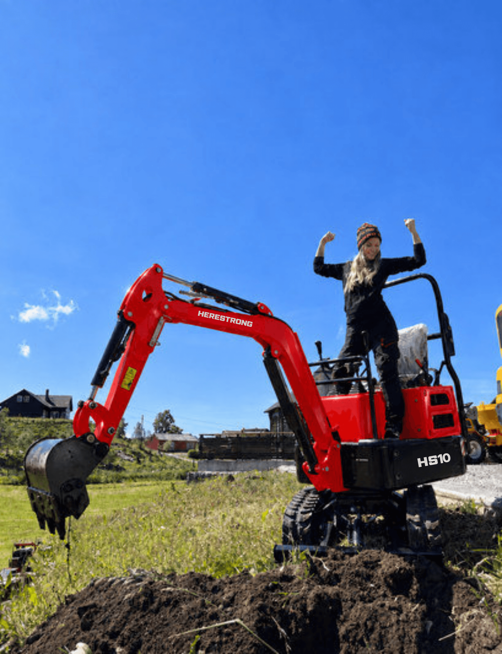 HERESTRONG HS10 excavator at a customer site in Sweden