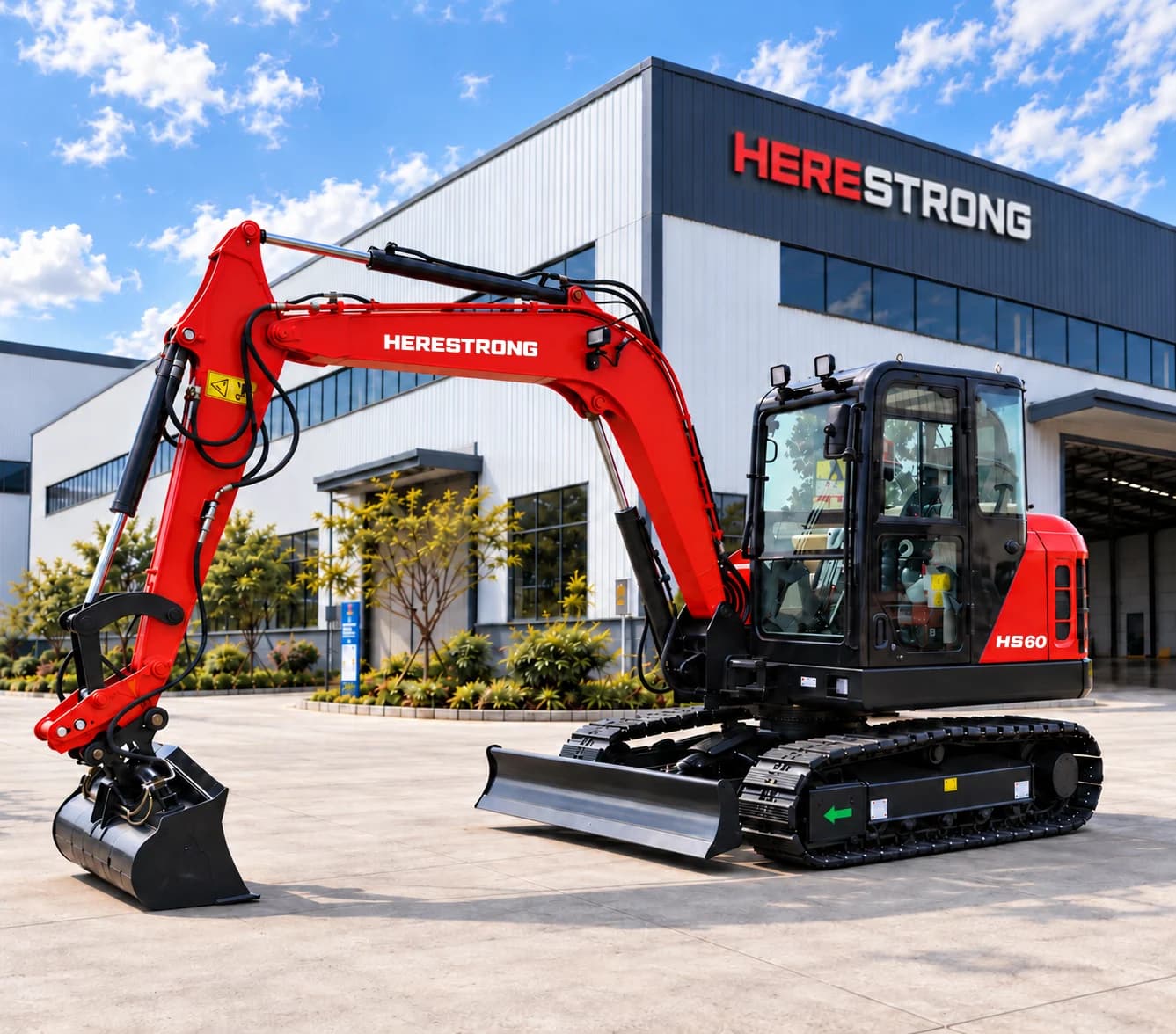 HERESTRONG HS60 crawler excavator, full machine main view