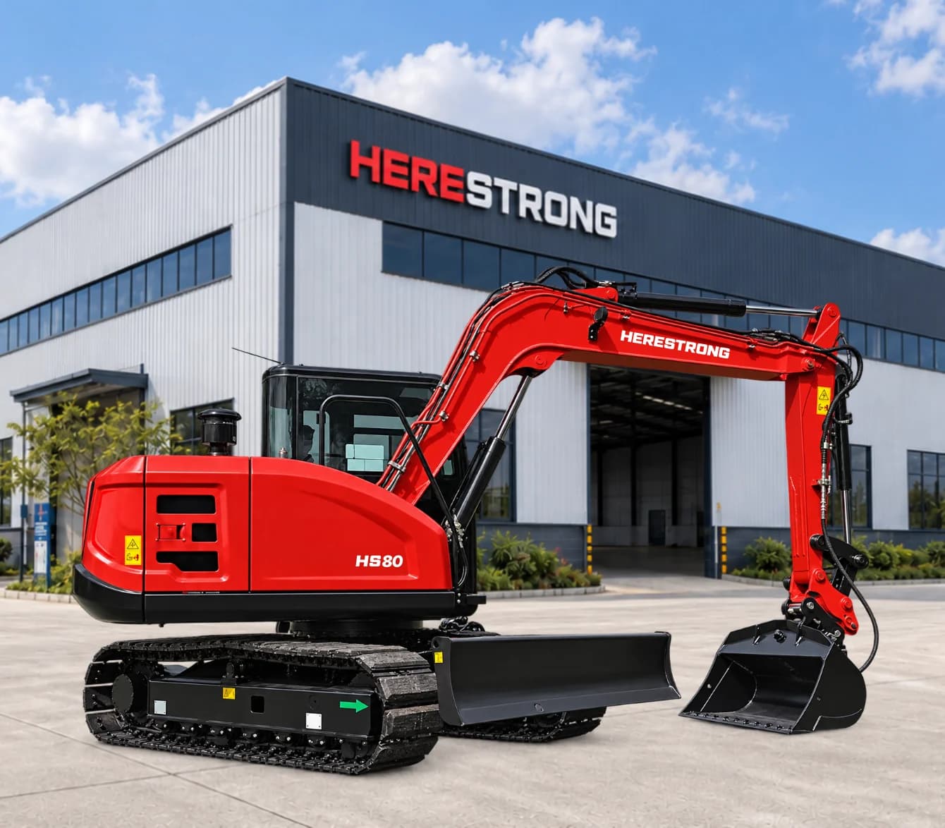 HERESTRONG HS80 crawler excavator, full machine main view