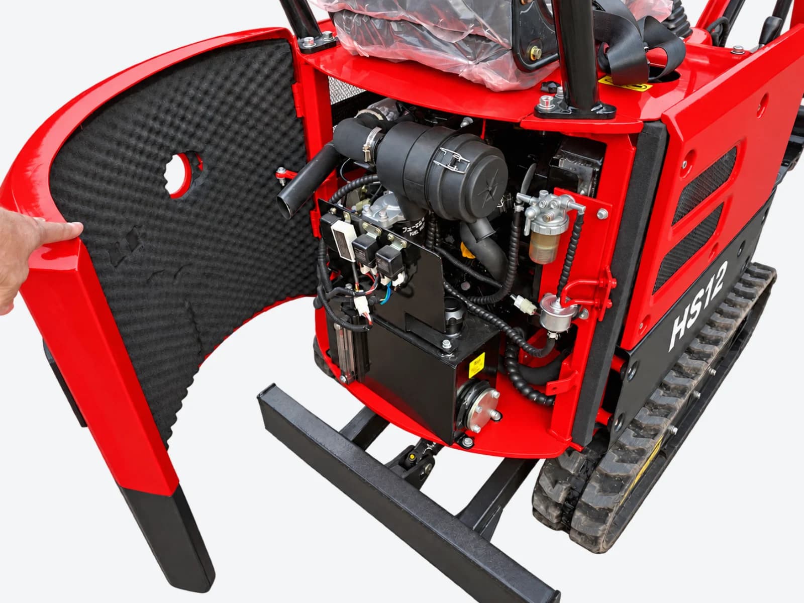 HS12 YANMAR Engine & Service Access mechanical detail